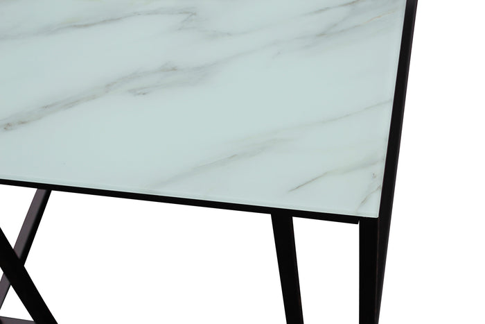 Fjôrd - Salontafel Zwart Glas 120cm - Marmer - Rock