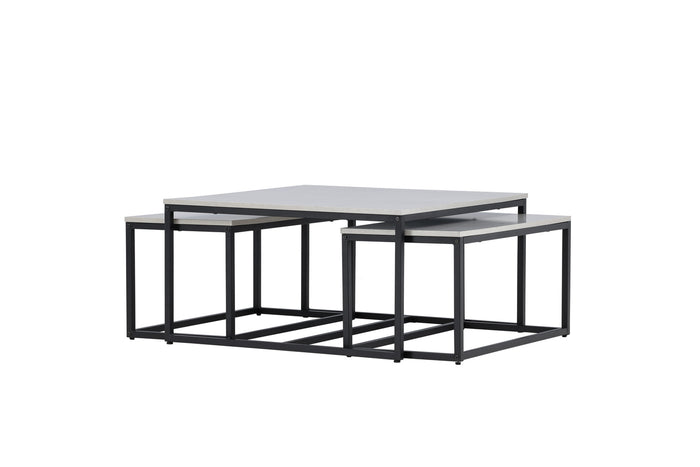 Fjôrd - Salontafel Stonelook 80cm - Stone - Solna