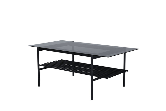 Fjôrd - Salontafel Zwart Smoked 120cm - Glas - Von
