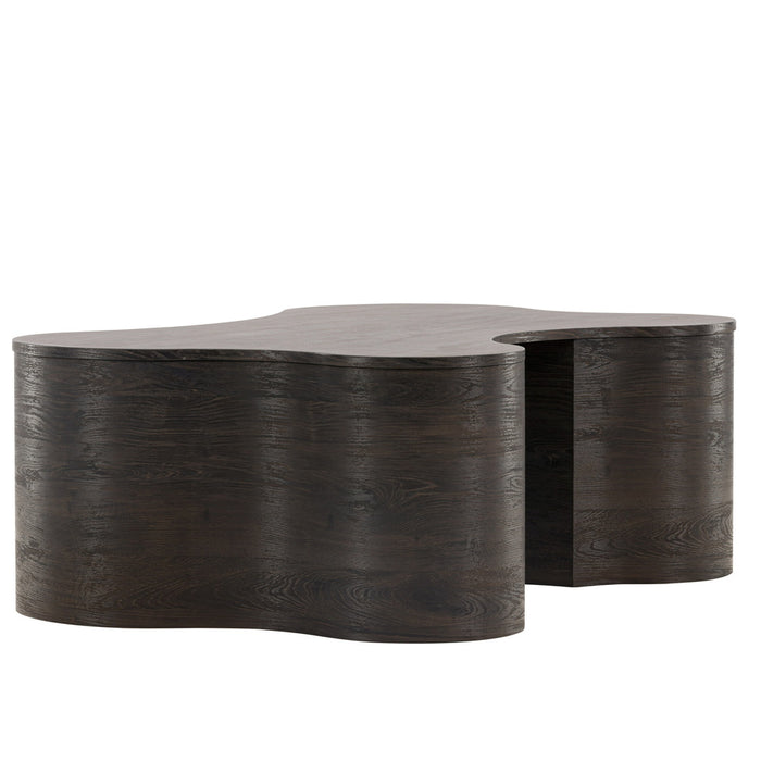 Fjôrd - Salontafel Donkerbruin 130cm - MDF - Larvik