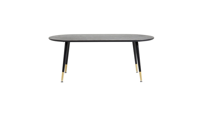 Fjôrd - Salontafel Zwart Ovaal 120cm - MDF - Dipp