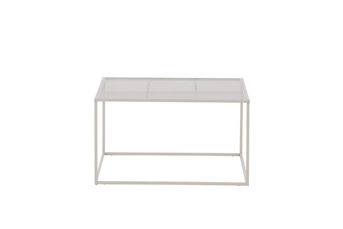 Fjôrd - Salontafel Beige 80cm - Staal - Netz
