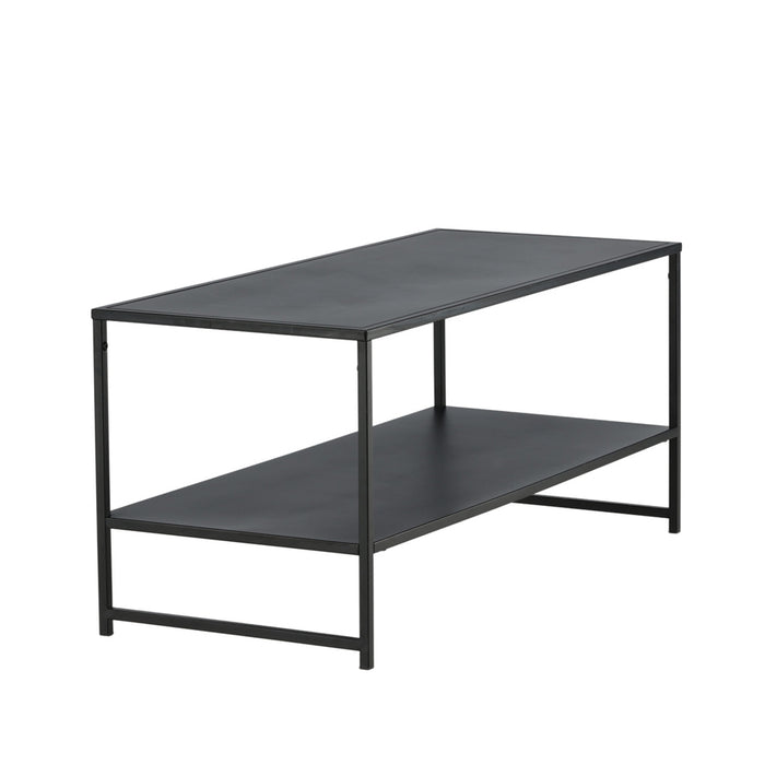 Fjôrd - Salontafel Zwart 102cm - Staal