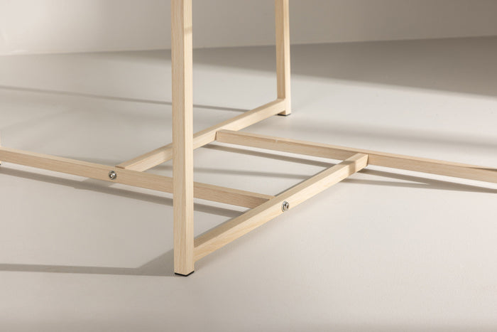 Fjôrd - Salontafel Zwart 80cm - Glas - Hybrid