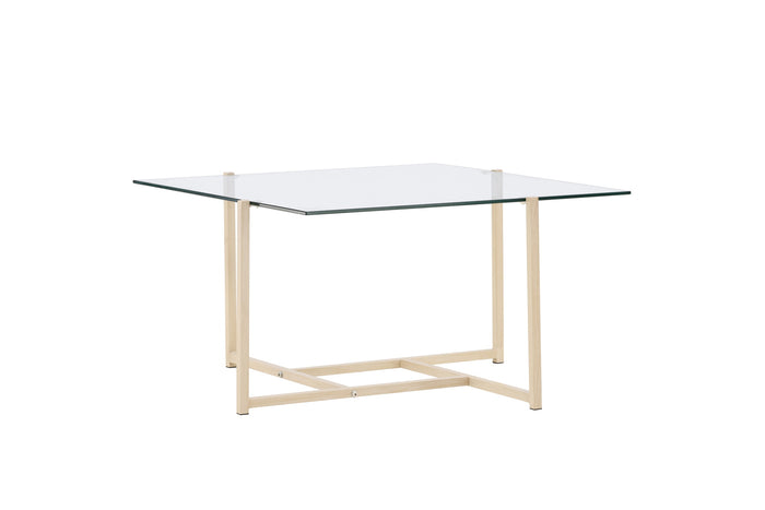 Fjôrd - Salontafel Zwart 80cm - Glas - Hybrid