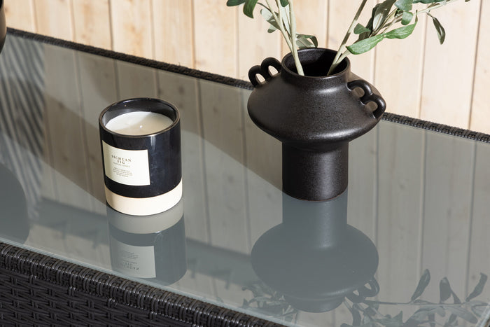 Fjôrd - Salontafel Zwart 120cm - Glas - London