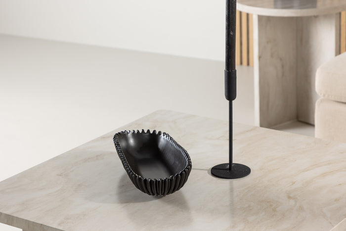 Fjôrd - Salontafel Beige Marmerlook 75cm - MDF - Ålesund