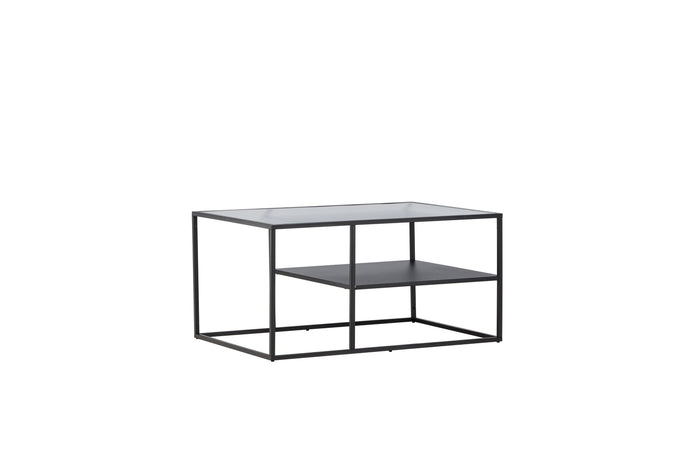 Fjôrd - Salontafel Zwart 60cm - Glas - Campinas