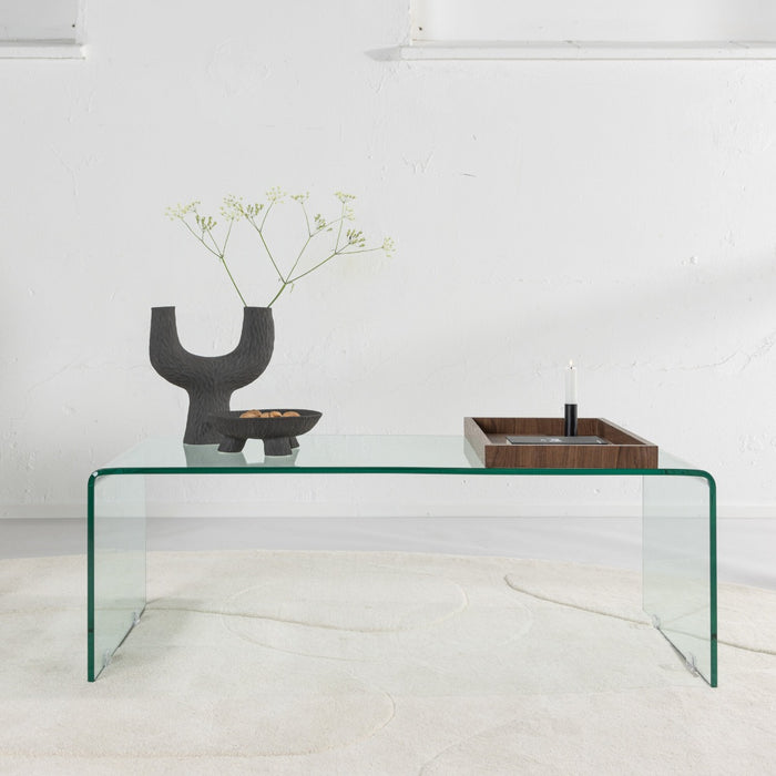 Fjôrd - Salontafel 110cm Transparant - Glas - Telemark