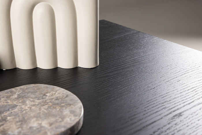 Fjôrd - Salontafel Zwart 120cm - MDF - Mallan