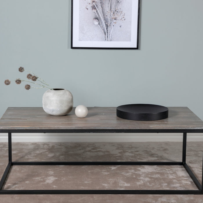 Fjôrd - Salontafel Grijs 120cm - Teakhout - Jepara