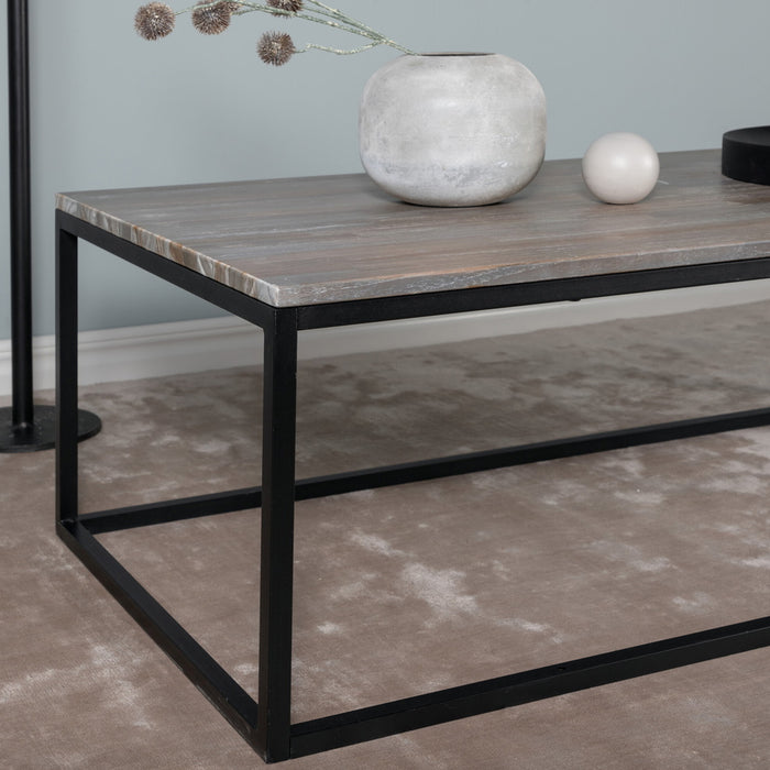 Fjôrd - Salontafel Grijs 120cm - Teakhout - Jepara