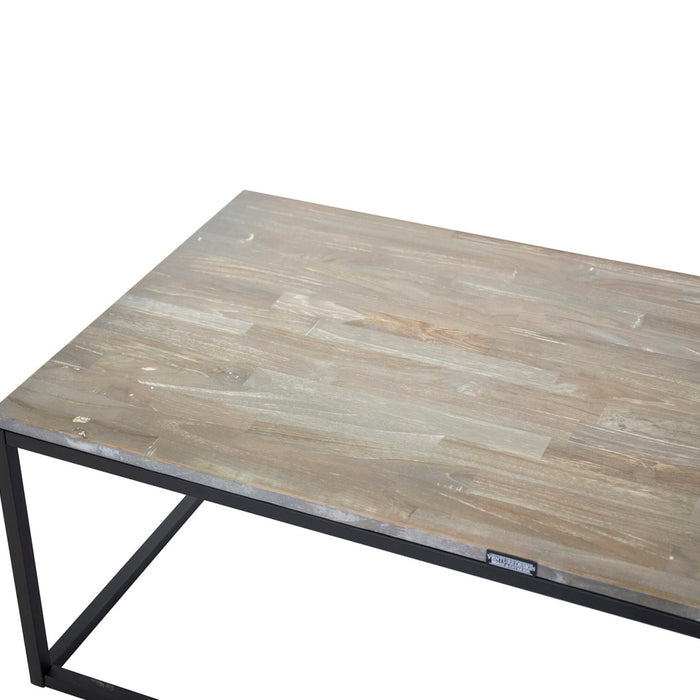 Fjôrd - Salontafel Grijs 120cm - Teakhout - Jepara