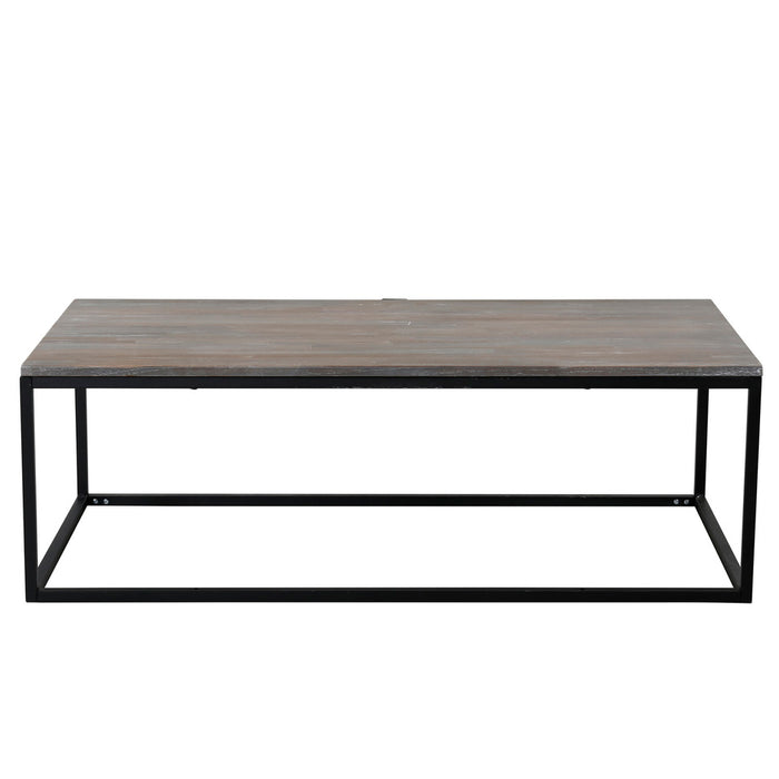 Fjôrd - Salontafel Grijs 120cm - Teakhout - Jepara