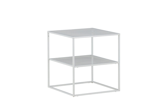 Fjôrd - Bijzettafel Wit 65cm - Staal - Netz