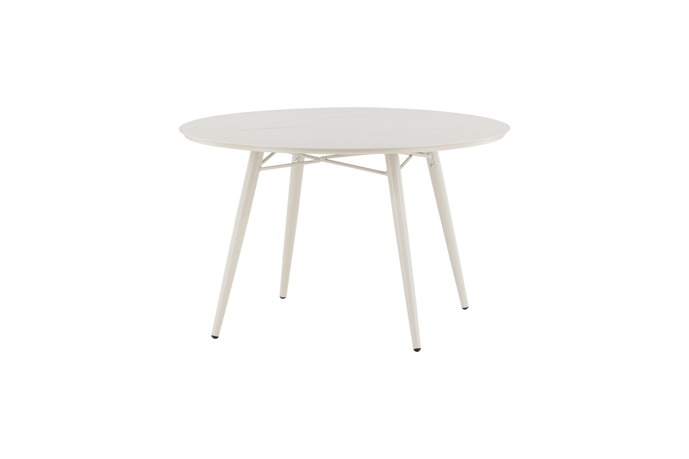 Fjôrd - Eettafel Beige Ø120cm - Aluminium- Lina