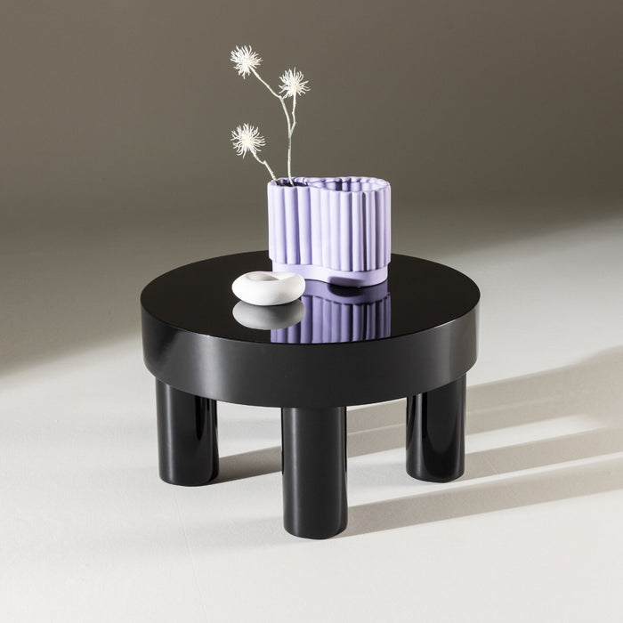 Fjôrd - Salontafel Zwart Ø60cm - MDF - Varberg