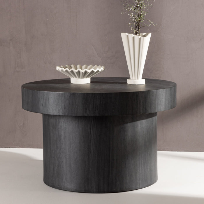 Fjôrd - Salontafel Zwart Ø80cm - Mdf - Malung