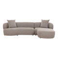 House Nordic - Chaise Longue Bank Rechts - Bruin - Kingston