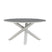 Fjôrd - Tuintafel Wit|Grijs Ø140cm - Steen - Copacabana