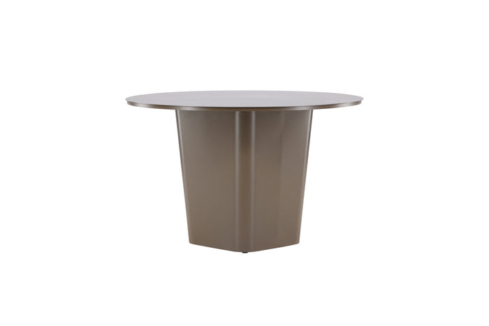 Fjôrd - Tuintafel Bruin Ø120cm - Aluminium - Santa