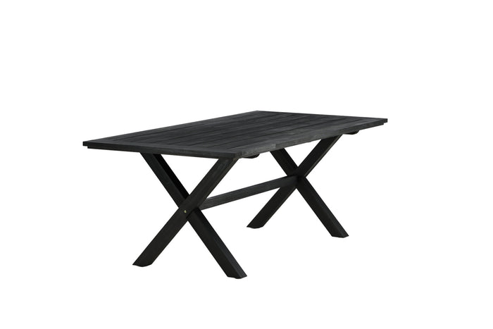 Fjôrd - Tuintafel Zwart 200cm - Acaciahout - Rives