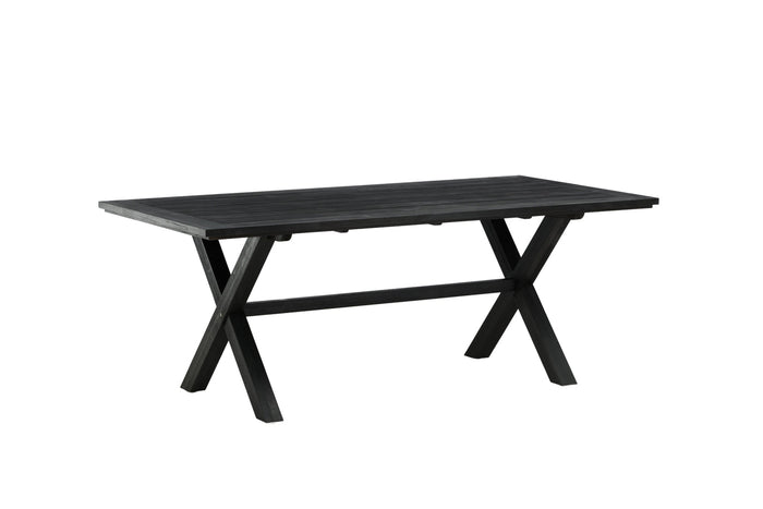 Fjôrd - Tuintafel Zwart 200cm - Acaciahout - Rives