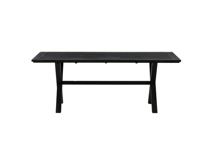 Fjôrd - Tuintafel Zwart 200cm - Acaciahout - Rives