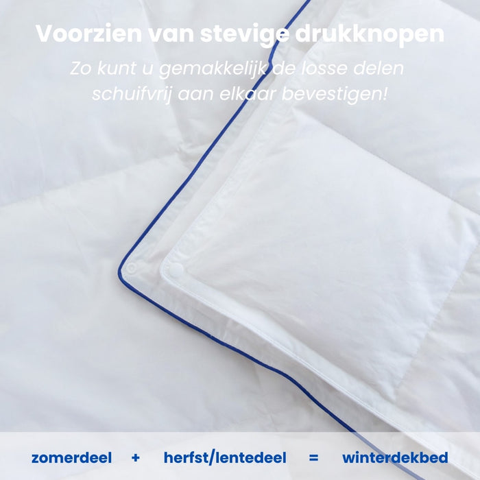 Fabiola - Zwaar Dons - 4-Seizoenen Dekbed - 140x220cm