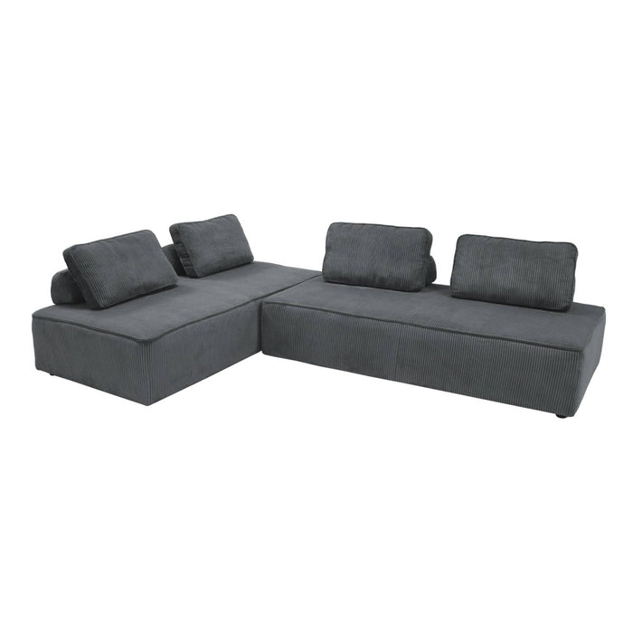 sweeek - Fauteuils in corduroy 2 zitplaatsen (set van 2)