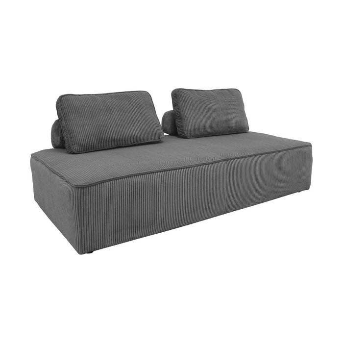 sweeek - Set van fauteuils voor modulaire bank 3 zitplaatsen corduroy