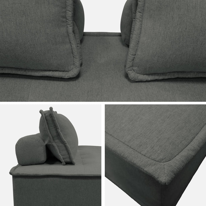 sweeek - 2-zits fauteuil DAO voor gestoffeerde modulair bank (Set van