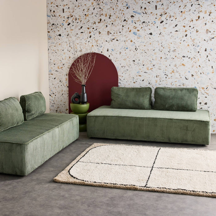 sweeek - Fauteuils in corduroy 2 zitplaatsen (set van 2)