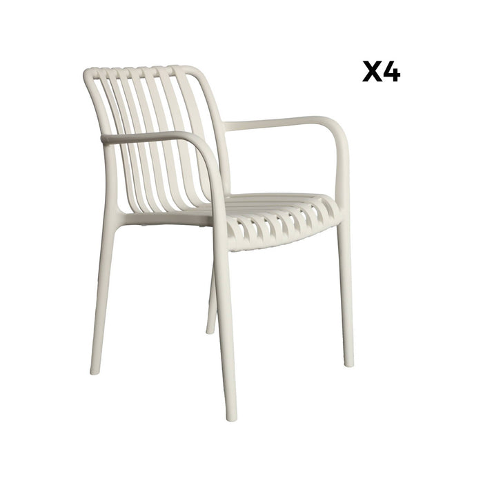 sweeek - Kunststof tuinstoel (set van 4)