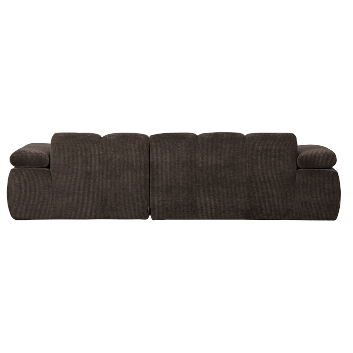 WOOOD Mojo Chaise Longue Bank Rechts - Ribstof - Bruin