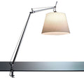 Artemide Tolomeo Mega klemlamp LED met snoerdimmer perkament 36 cm