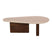 Giga Meubel - Salontafel Marmer Donkerbruin - 120x70x38cm - Ayla