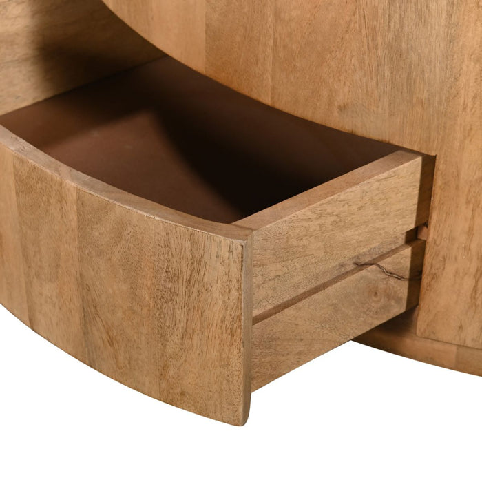 Giga Meubel - Salontafel Naturel - 90cm - Met Lades - Elan