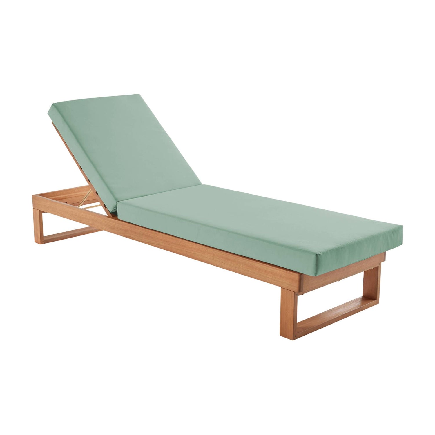 sweeek - Ligbed van eucalyptus hout, multi-positie.