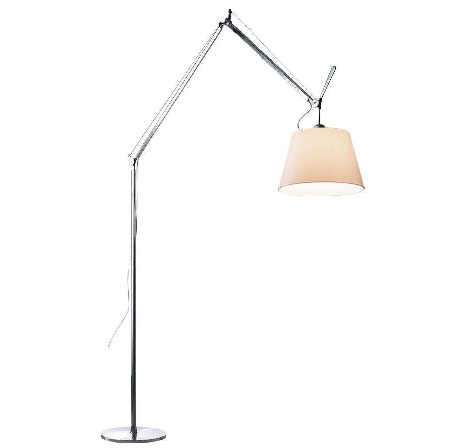 Artemide Tolomeo Mega Terra booglamp LED 3000K snoerdimmer alu