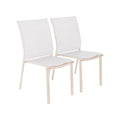 sweeek - Stapelbare tuinstoel van aluminium en textilene (Set van 2)
