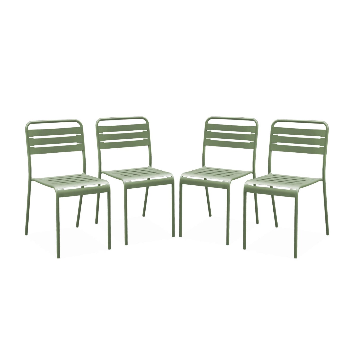 sweeek - Tuinstoelen metaal (set van 4)