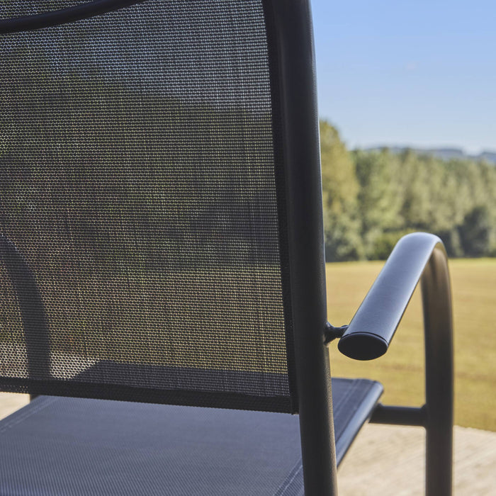 sweeek - Tuinstoelen van aluminium en textileen (Set van 2)