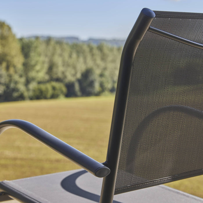 sweeek - Tuinstoelen van aluminium en textileen (Set van 2)