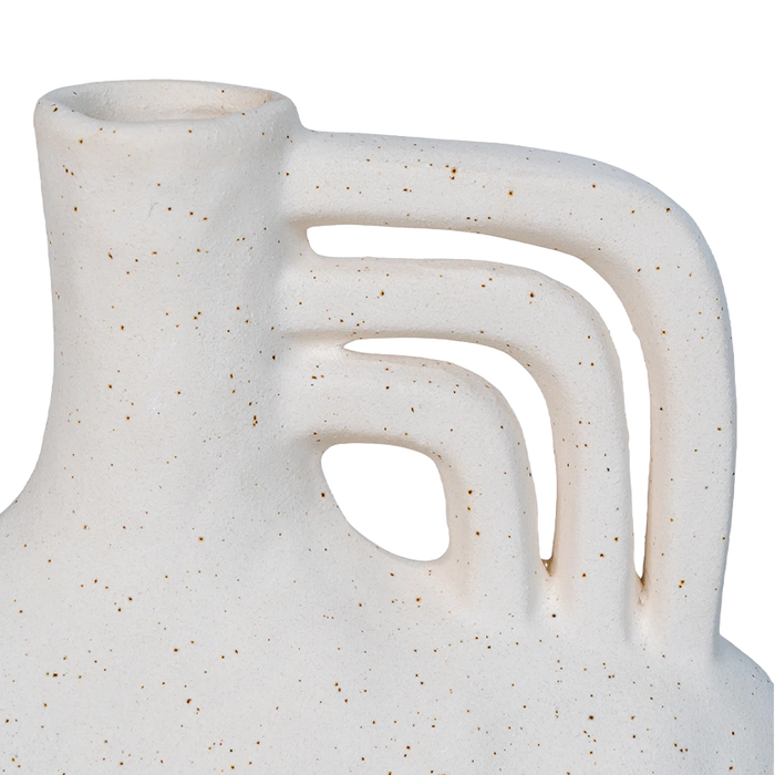 Artichok Gerdien Vaas Keramiek Beige - 19,5 x 18,5 cm