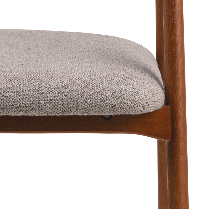 by fonQ Nordic Eetkamerstoel - Walnoot - Greige