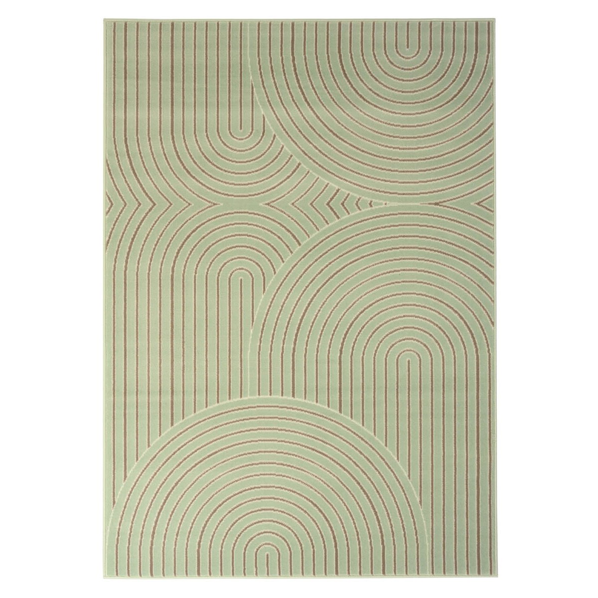 Tapeso Japandi vloerkleed - Ease Akira zachtgroen - 160x230 cm