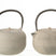 J-Line theepot - metaal - beige - 2 stuks