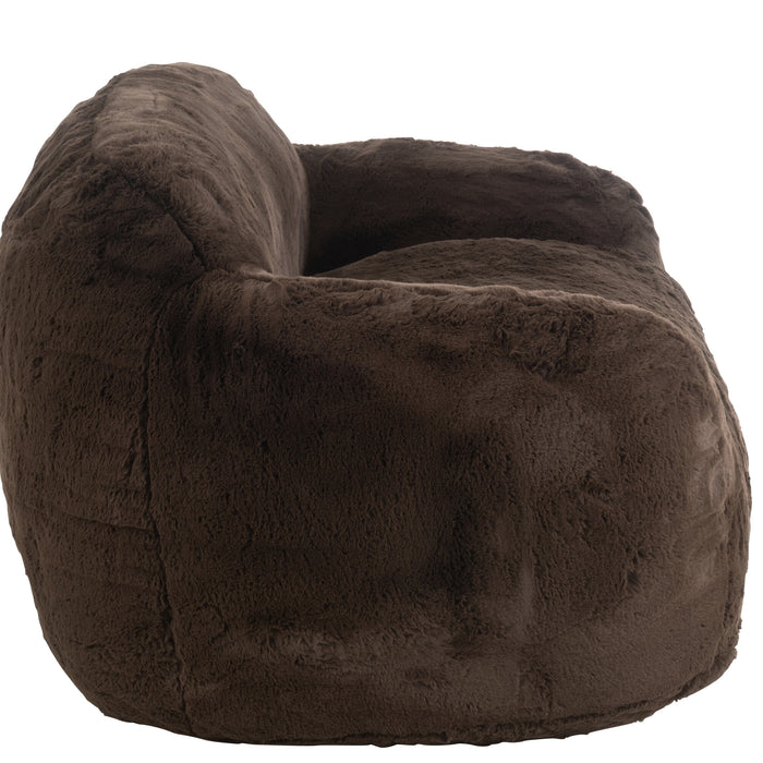 J-Line zetel Cutie - polyester - bruin - large