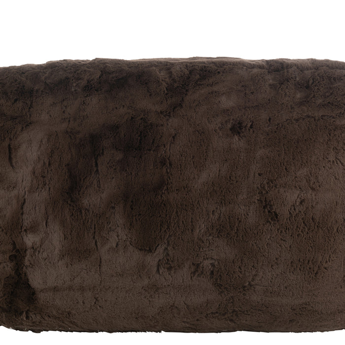 J-Line zetel Cutie - polyester - bruin - large